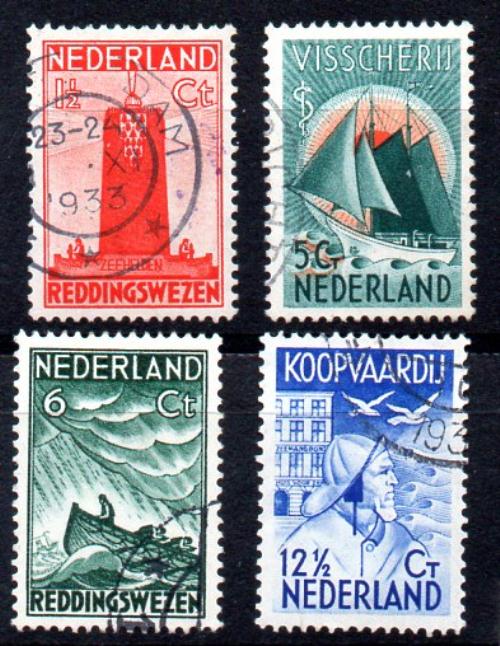 Нидерланды Год 1933 № Yvert 254/57 (о)